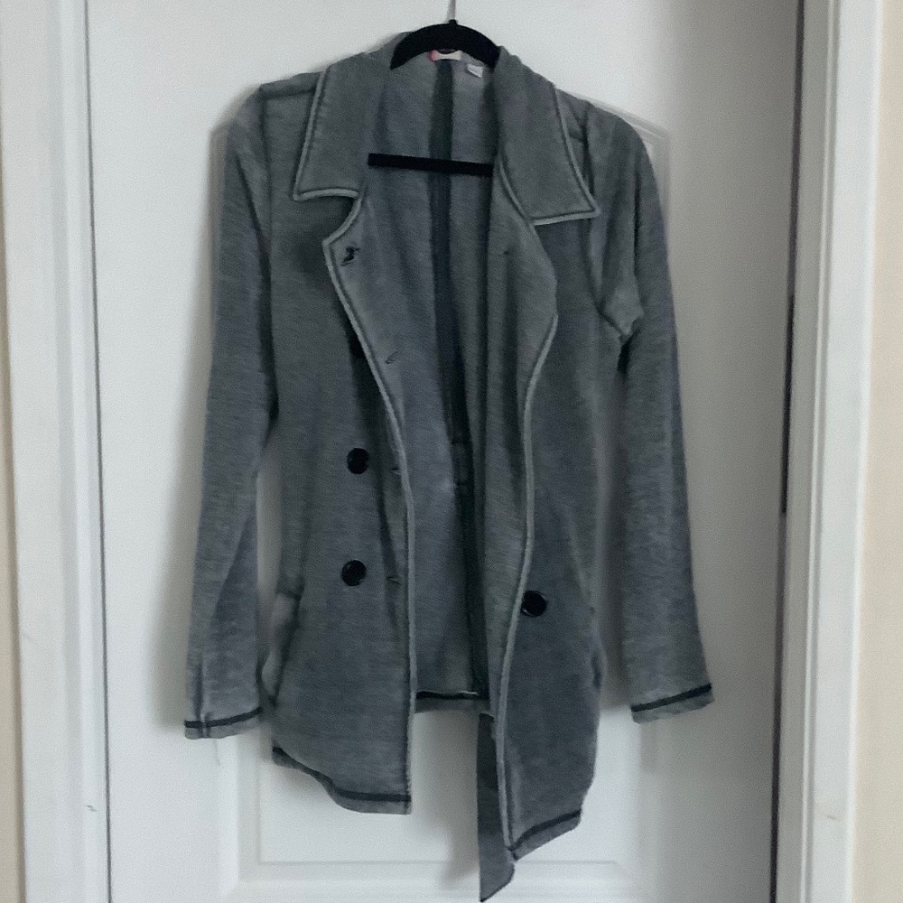 Grey buttoned jacket VERY soft